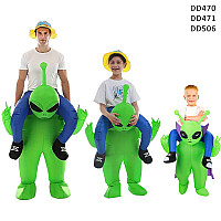 Φουσκωτή στολή πάρτι "Alien" για παιδιά και ενήλικες - DD506/470/1 - Sellzone.bg Φουσκωτή στολή πάρτι "Alien" για παιδιά και ενήλικες - DD506/470/1